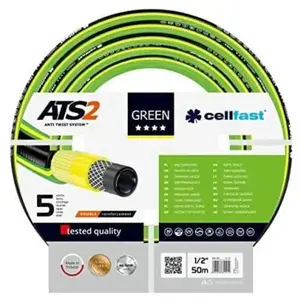 Comparateur de prix : Perel Tuyau d;arrosage Cellfast 1/2'' 50m 5 couches ATS2 double tresse