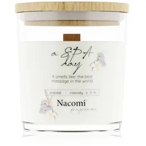 Nacomi Soy Candle Home Fragrances bougie parfumée avec mèche en bois 1...