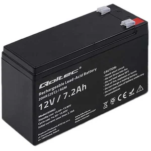 QOLTEC 53062 BATTERIE DE L'ONDULEUR SEALED LEAD ACID (VRLA) 12 V 7,2 A pas cher