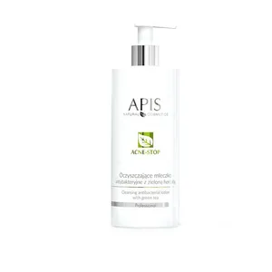 Lait antibactérien nettoyant anti-acné Apis. au thé vert 500 ml pas cher