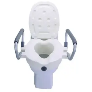 Antar Siège De Toilette Relevable Avec Mains Courantes Rabattables At51205 pas cher
