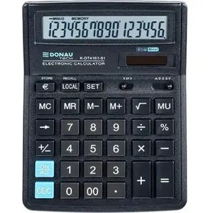 Donau Calculatrice Bureau K-DT4161-01 - Noir