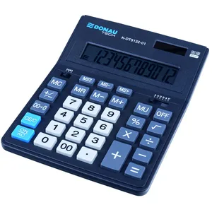 OFFICER PRODUCTS Donau TECH Office K-DT5122-01 Calculatrice de bureau avec affichage 12 chiffres 201 x 155 x 35 mm Noir