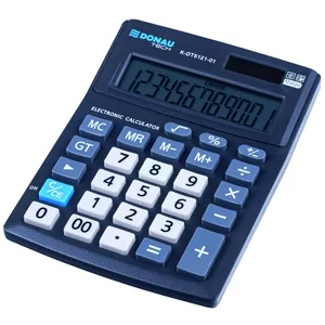 OFFICER PRODUCTS Donau TECH Office K-DT5121-01 Calculatrice de bureau avec affichage 12 chiffres 137 x 101 x 30 mm Noir
