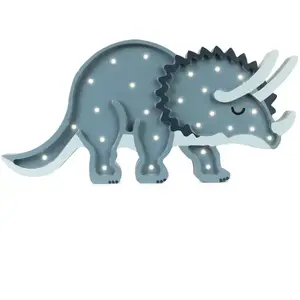 Comparateur de prix : LITTLE LIGHTS Lampe Veilleuse Tricératops Bleu Navy