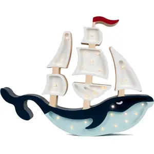 Comparateur de prix : LITTLE LIGHTS Lampe Veilleuse Navire Bleu Navy