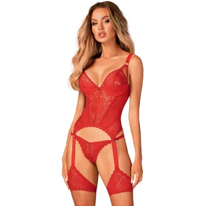 Obsessive Corset Belovya XS/S - Rouge ObsessiveVendu parespaceplaisir