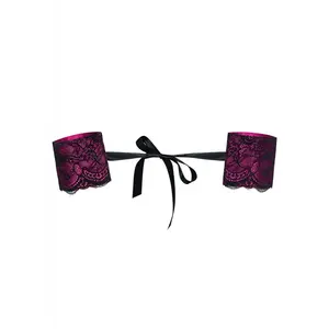 Comparateur de prix : Obsessive Menottes dentelle lie de vin Taille unique