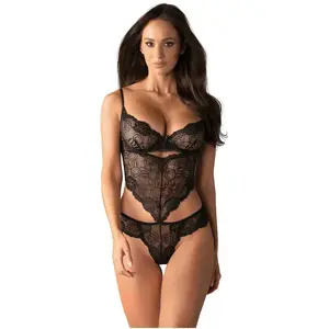 Obsessive Body en dentelle Alluria - Noir pas cher