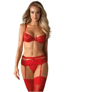 Comparateur de prix : Obsessive Ensemble 3 pièces Heartina rouge