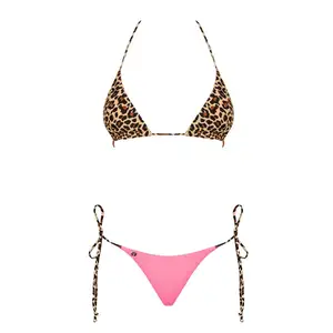 Obsessive Maillot de Bain Réversible California Rose/Imprimé Animal pas cher