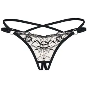 Obsessive - Vila Blanes String Ouvert - Noir pas cher