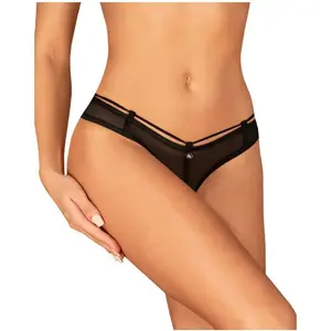 Obsessive - String Roxelia à l'Entrejambe Ouvert - NoirVendu parespaceplaisir