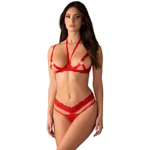 Comparateur de prix : Obsessive Cupide desir ensemble 2 pièces ouvert Rouge