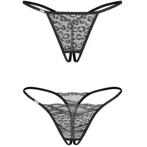 Obsessive Bianca Lot de 2 Strings Ouverts NoirVendu paradam-et-eve