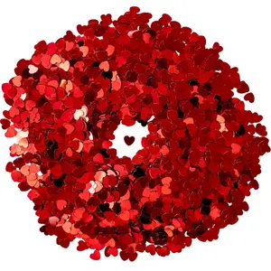 PartyDeco Non communiqué confettis cur 5cm 30g rouge brillant - générique kons14 pas cher