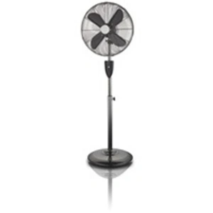 Mpm Ventilateur à pied métallique de style rétro-oscillant 45 cm réglable en hauteur,, MWP-13M, 50, Noir