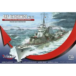 Comparateur de prix : Polish Navy Destroyer Orp Blyskawica Wz.44 - 1:400e - Mirage Hobby
