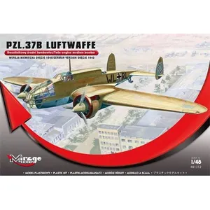 Pzl.37b Luftwaffe Germ.vers. Okecie 1940 - 1:48e - Mirage Hobby pas cher