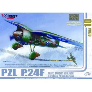 PZL P.24 F der griechischen Luftwaffe - 1:48 - Mirage Hobby pas cher