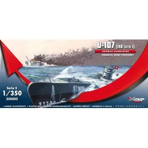 Comparateur de prix : U-107 (ixb Turm I) German Submarine - 1:350e - Mirage Hobby