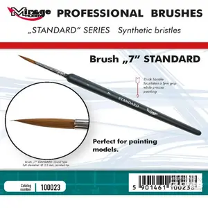Pinceau BROSSE MIRAGE STANDARD TAILLE 7  - Mirage Hobby Pinceau à maquettes  - Mira100023 