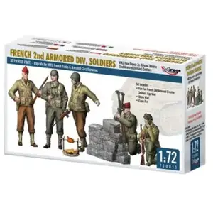 MIRAGE HOBBY Figurines : Soldats de la 2ème division blindée française pas cher