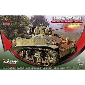 U.s.light Tank M5a1 (late) 3rd Armd.divn - 1:72e - Mirage Hobby pas cher