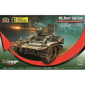 Comparateur de prix : Mirage Hobby M3 Stuart Light Tank 2/6th Australian Armoured Regiment(buna,gona,dec.4 1:72e -