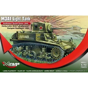 M3a1 Light Tank 'kuibishev' Sov. Union - 1:72e - Mirage HobbyVendu parfnac