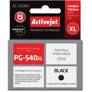 Comparateur de prix : ACTION Activejet encre ac-540rx (remplacement de canon pg-540xl ; premium ; 25 ml ; noir)
