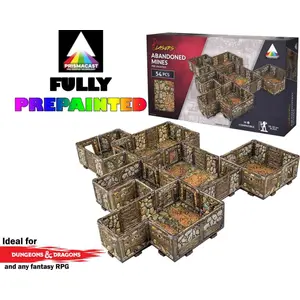 Figurine Dungeons & Lasers: Abandoned Mines - Prismacast Pre-painted Terrains  - Archon Studio Figurine pour jeu de rôle  - CO-104270 Vendu par1001hobbies