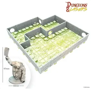 Figurine DUNGEONS & LASERS - DÉCORS - SEWERS CORE SET  - Archon Studio Figurine pour jeu de rôle  - LD-DNL0044 