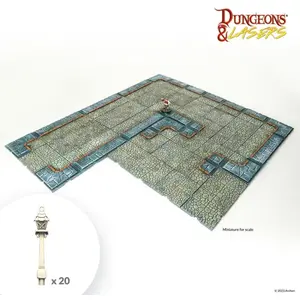 Figurine DUNGEONS & LASERS - DÉCORS - CITY STREETS  - Archon Studio Figurine pour jeu de rôle  - LD-DNL0048 Vendu par1001hobbies