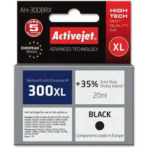 Comparateur de prix : Activejet encre ah-300brx (remplacement hp 300xl cc641ee ; premium ; 20 ml ; noir)