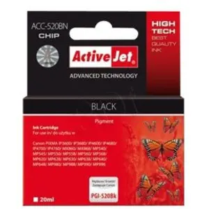 Comparateur de prix : Activejet - ACC-520BN - Compatible - Encre à pigments - Noir - Canon - PGI-520BK - 1 pièce(s)