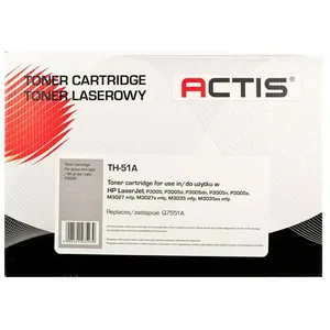Comparateur de prix : Actis cartouche de toner th-51a (remplacement hp 51a q7551a ; standard ; 6500 pages ; noir)