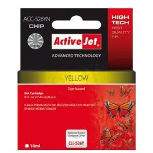 Comparateur de prix : Activejet encre acc-526yn (remplacement canon cli-526y ; suprême ; 10 ml ; jaune)