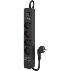 Kerg M02523 Multiprise Usb C/a 4 Prises Avec Interrupteur 3 M 16a