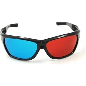 Paire de Lunettes 3D Bleu et Rouge Anaglyphe 3 Dimensions Cinéma Film Jeux pas cher