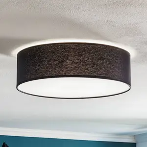 tk-lighting TK Lighting Plafonnier Rondo, gris foncé Ø 45 cm pas cher
