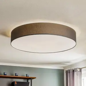 TK Lighting Plafonnier Rondo, gris Ø 80 cm pas cher