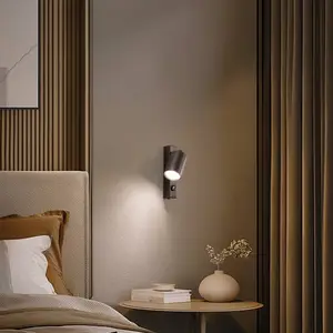 TK Lighting Spot mural Top, ajustable, interrupteur, brun, à 1 lampeVendu parluminaire