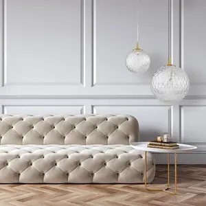 TK Lighting Suspension Cadix en verre, à 1 lampe, Ø 30 cm pas cher