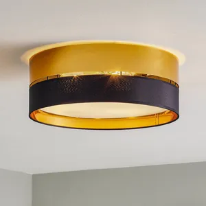 Hemerane Plafonnier HILTON Noir-Or 4x E27 4180 TK Lighting pas cher