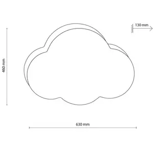 Applique murale LED Cloud - Blanc TU pas cher