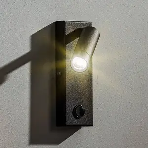 TK Lighting Applique LED Enzo angulaire à interrupteur, noire pas cher