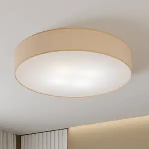 TK Lighting Plafonnier Rondo, beige Ø 80 cm pas cher