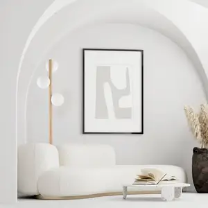 TK Lighting Lampe sur pied Estera, verre opalin, structure en bois, 132 cm, à 3 lampes