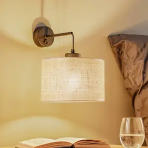 Comparateur de prix : TK Lighting Applique murale Juta à 1 lampe